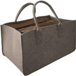 lienbacher taška na dřevo z plsti 50x34cm - šedá