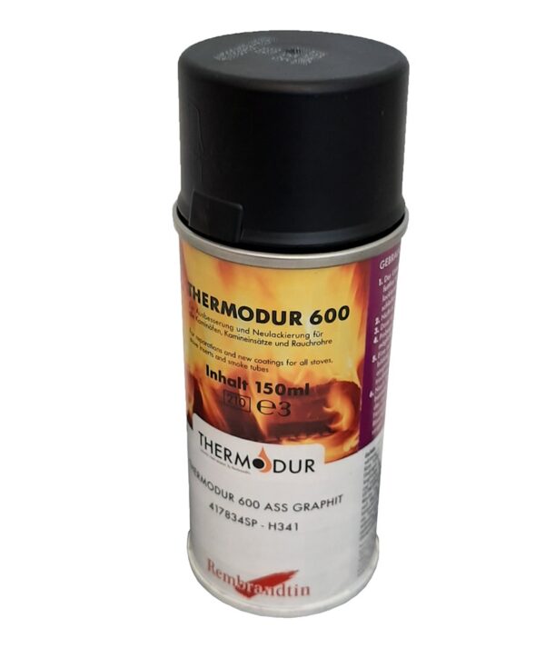 žáruvzdorná barva thermodur 600 na krbová kamna a kouřovody 375ml