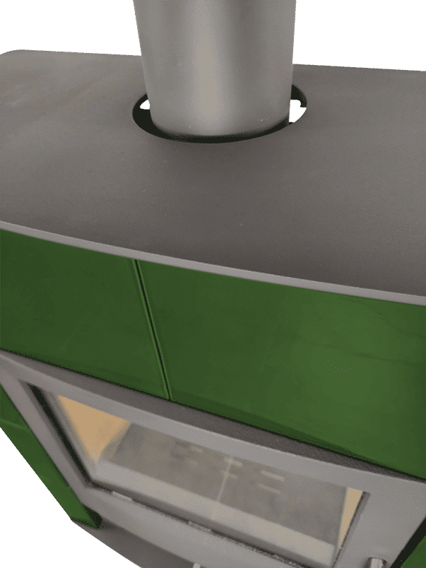 Akumulační KACHLOVÁ KAMNA 4051 Keramik AKU 40 zelená